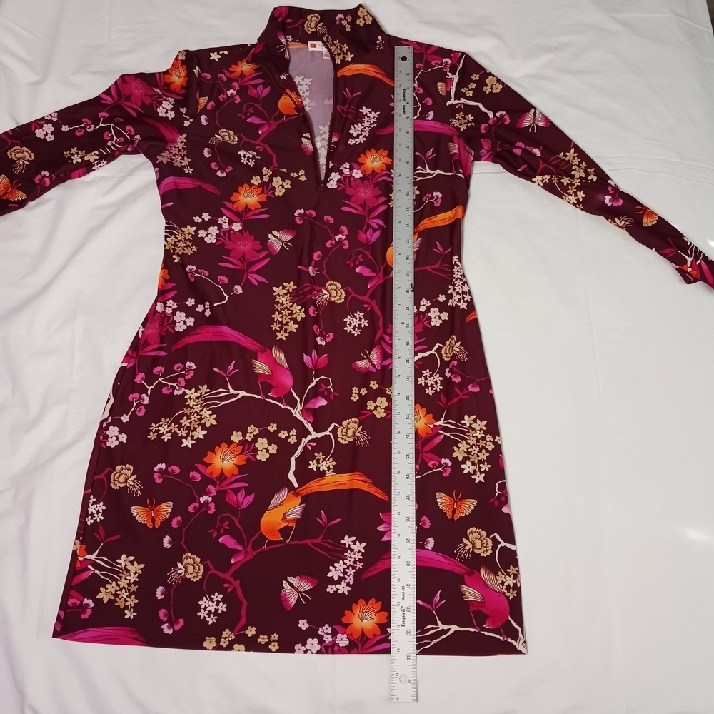 Jude Connally Megan Long Dress - Floral Menagerie Print - Size Small - Picture 8 of 13